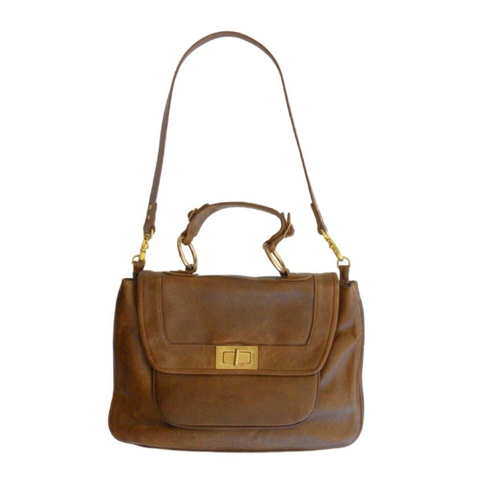 Rebecca Minkoff Covet Brown Distressed Leather Satchel